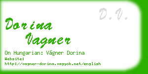 dorina vagner business card